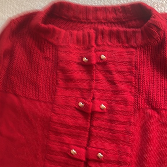 Women’s XL Red long cardigan duster coat sweater knit open front long sleeve - Picture 5 of 11